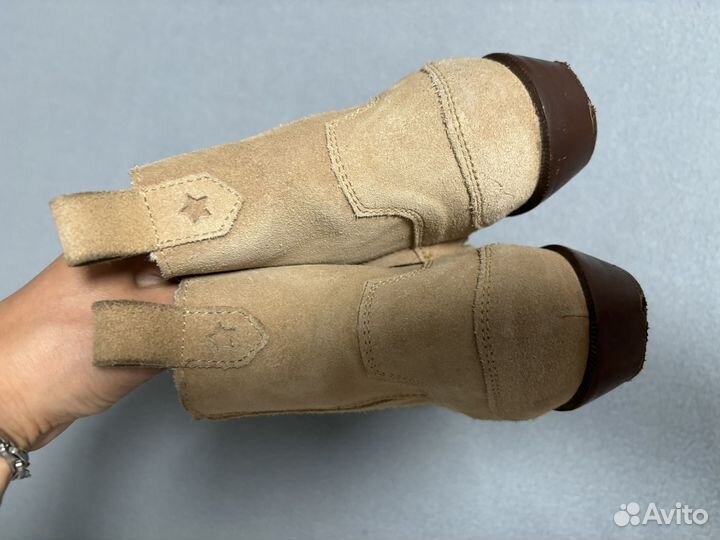 Казаки Mango Замша