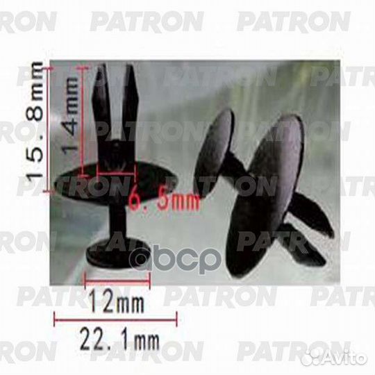 Клипса пластмассовая Peugeot Citroen применяемо