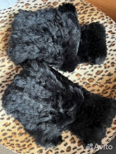 Гетры Pinko натуральный мех