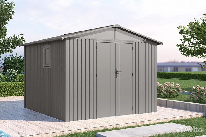 Хозблок металлический 304x296x228 см