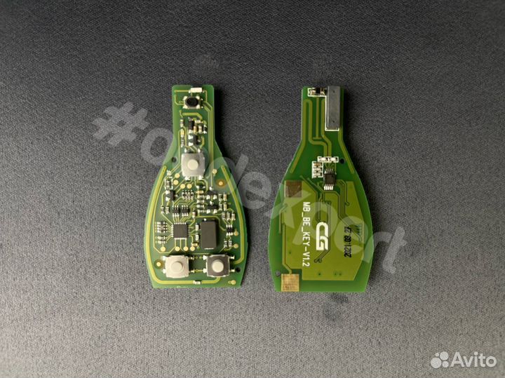 Ключ рыбка Mercedes BE + 1 токен cgdi