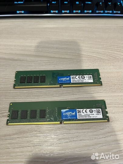 Оперативная память ddr4 8gb crucial 2400