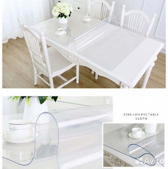 Гибкое мягкое стекло на стол