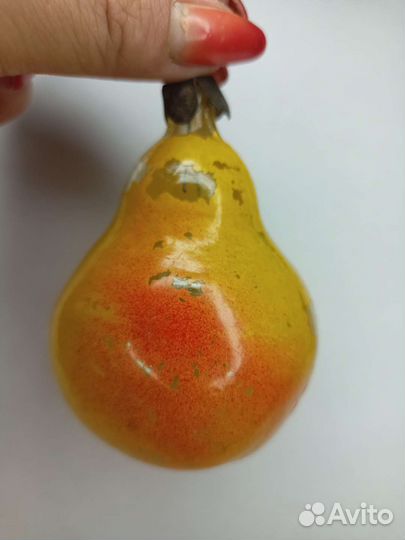 Фонарик,груша, орех, снеговик Ёлочные игрушки СССР