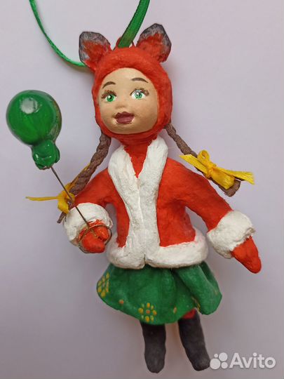 Ватные ёлочные игрушки