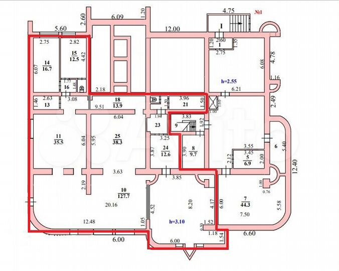 Помещение свободного назначения, 410 кв.м