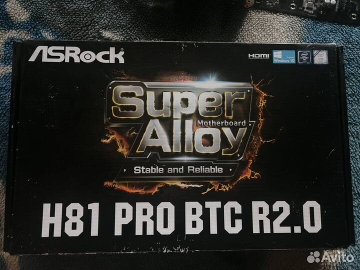 Материнская плата asrock H81 pro btc