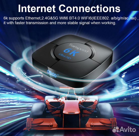 TV приставка 6K 4GB + 64GB + Voice + Клавиатура