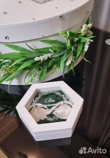 Коробочка для колец на свадьбу