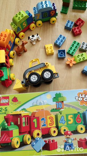 Lego duplo поезд машинки