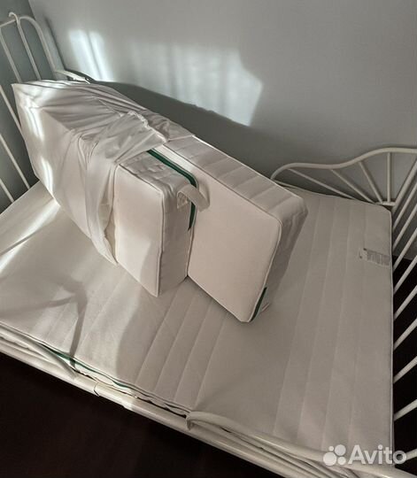 Детская кровать раздвижная IKEA Миннен+ дно+матрас
