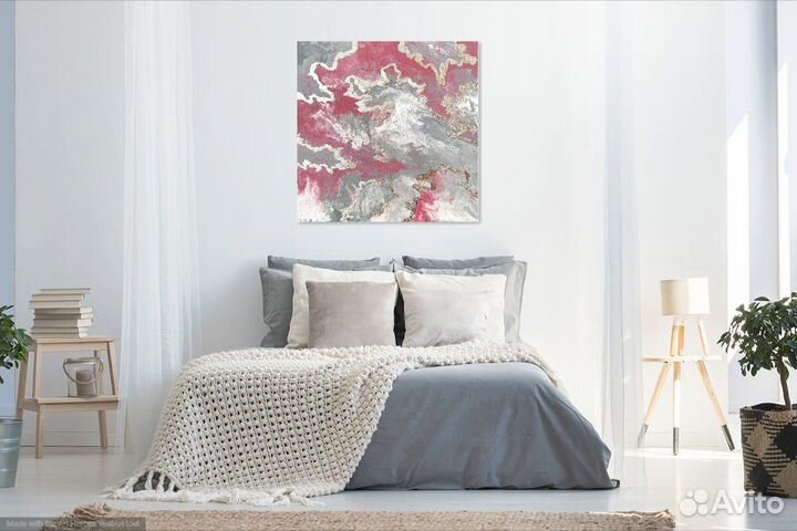 Интерьерная абстрактная картина на холсте