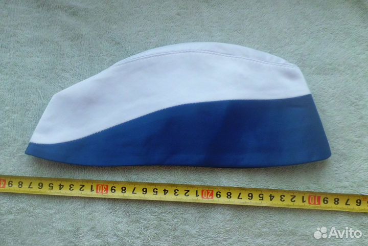 Пилотка сине-белая