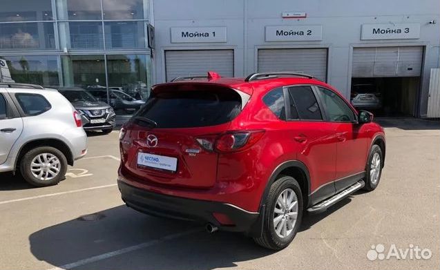 Пороги подножки алюминиевые на Mazda Cx5