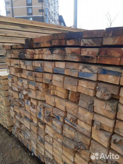 Доска обрезная на стропила сосна 50:150