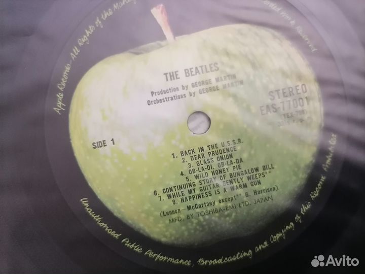 Lp Beatles white album 1968 EMI Japan 2LP Mint