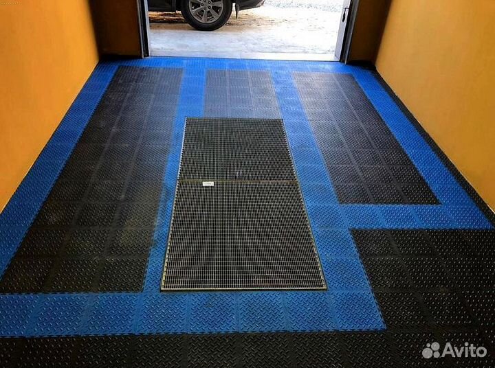 Модульный пвх пол для автомойки