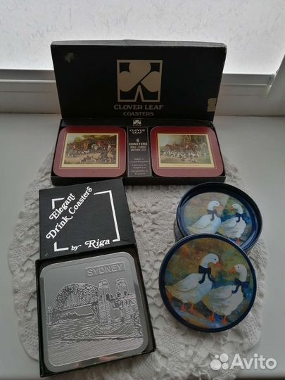 Винтажные подставки под стаканы