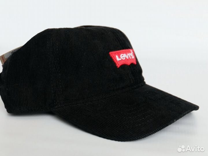 Вельветовая бейсболка неглубокой формы 