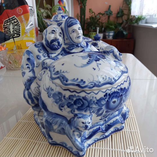 Шкатулка Гжель