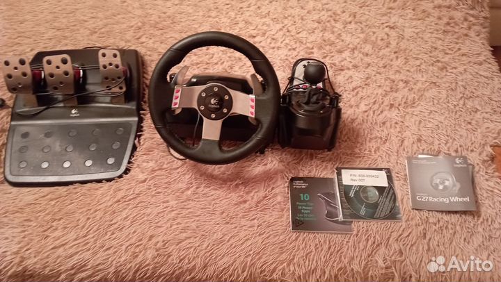 Руль, кпп, педали logitech g27
