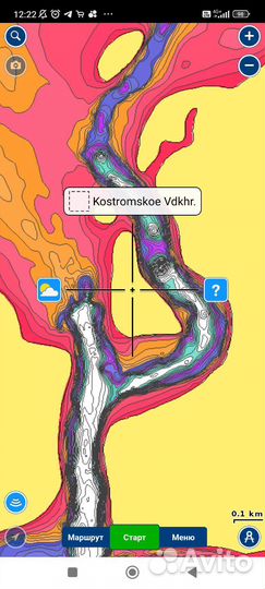Кострома карты глубин