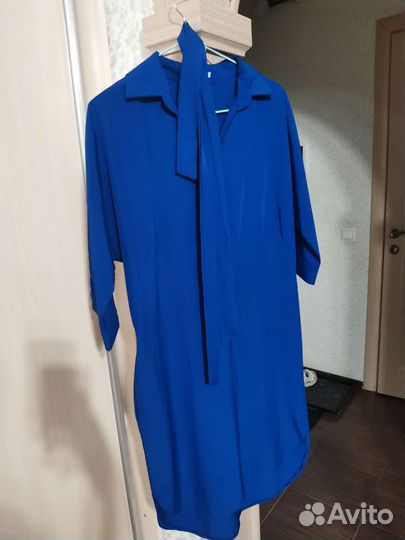 Платье синие размер 44-46