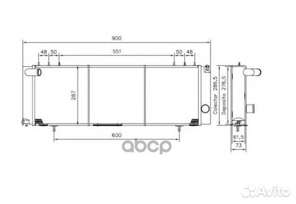 Радиатор системы охлаждения 50231 NRF