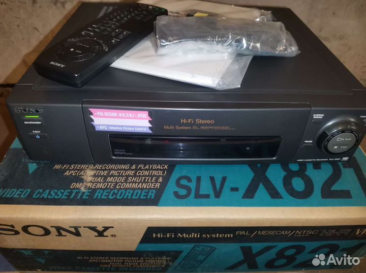 Видеомагнитофон sony slv-x821 hi-fi stereo