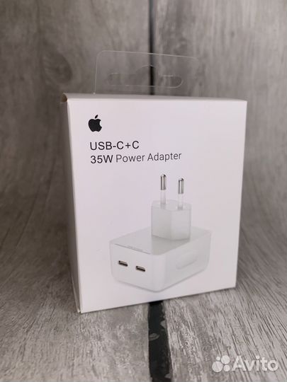 Адаптер USB-C + USB-C 35W 1:1