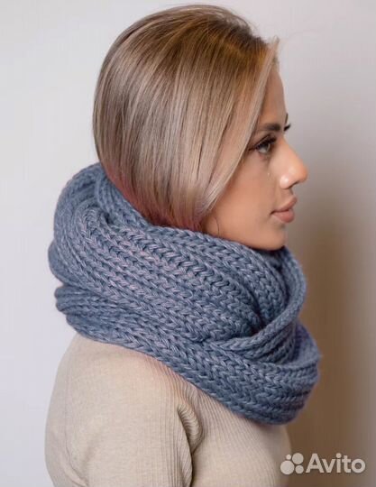 Снуд женский вязаный