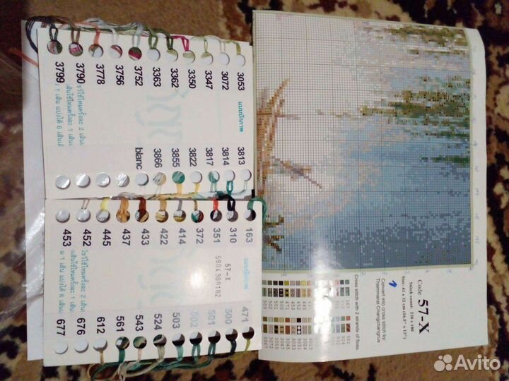 Набор для вышивания остатки