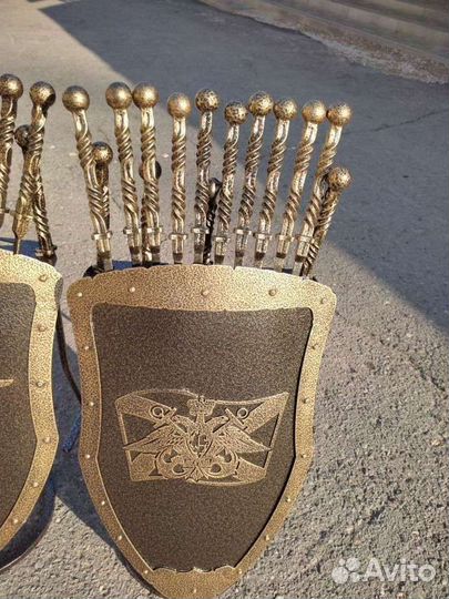 Подарок на день вмф и вдв подставка для шампуров