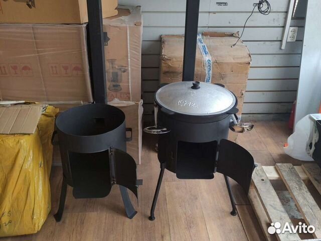 Казан печка мангал все для готовки на огне