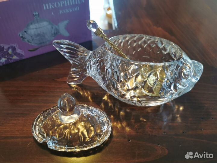 Икорница с ложкой «Рыбка»