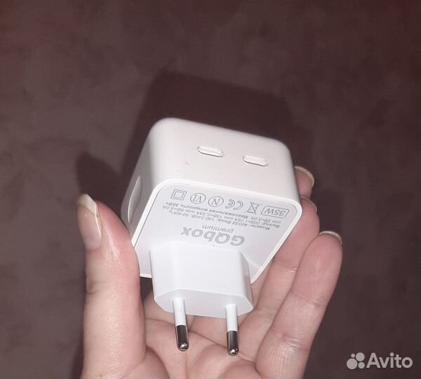 Быстрая зарядка два Type C (USB-C) разъема 35W