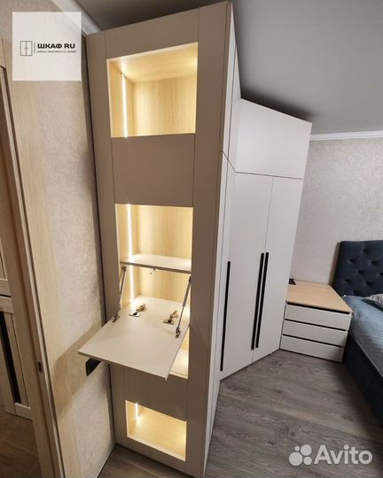 Шкаф распашной с фрезеровкой