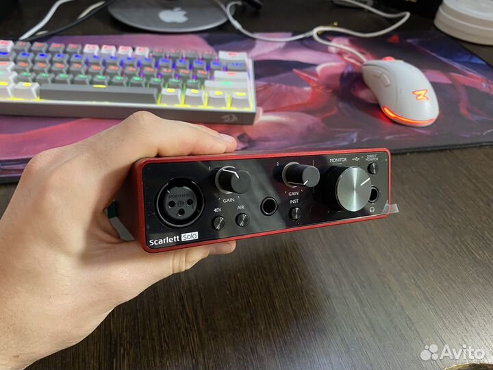 Звуковая карта focusrite scarlett solo 3rd gen