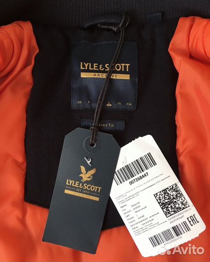 Lyle & Scott утеплённая куртка (M и XL) Весна