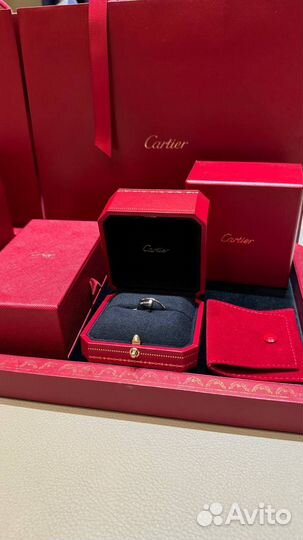 Кольцо Cartier Juste Un Clou гвоздь белое золото