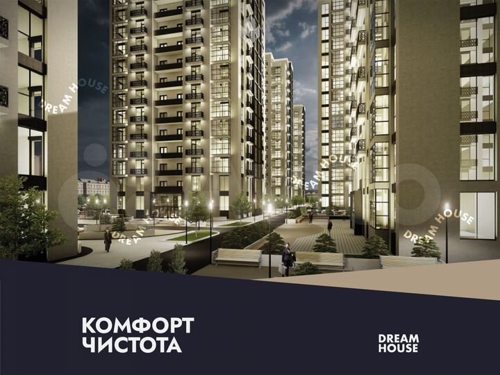 2-к. квартира, 65,4 м², 12/16 эт.