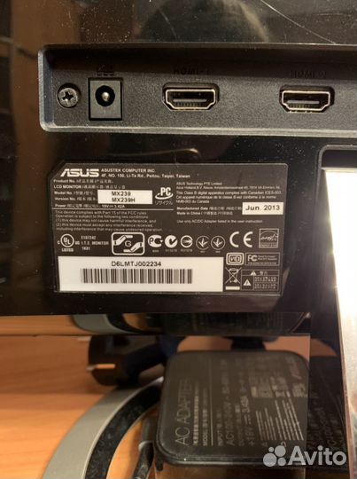 Монитор Asus на разбор (битая матрица)