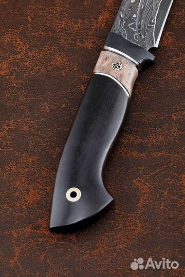 Нож Странник дамаск ламинированный с долом рукоять