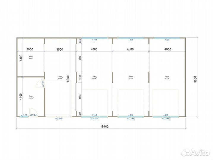 Лстк каркас сто на 4 поста от завода-изготовителя