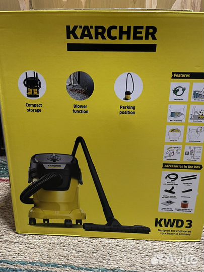Новый Хозяйственный пылесос Karcher KWD 3