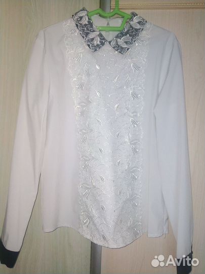 Блузка белая р 42