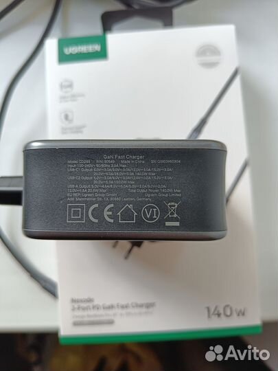 Зарядное устройство Ugreen CD289 PD GaN 140W