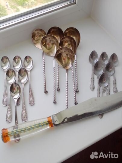 Ложки и нож СССР