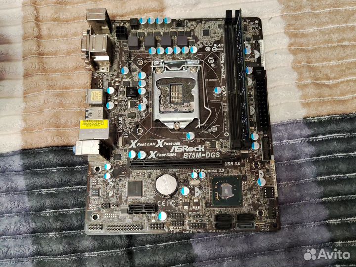 Материнская плата asrock b75m-dgs