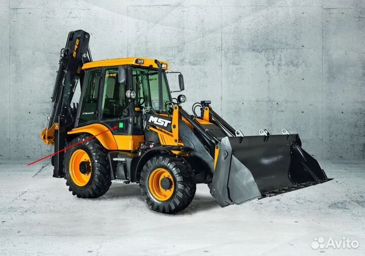 Стекло двери нижнее для погрузчика MST